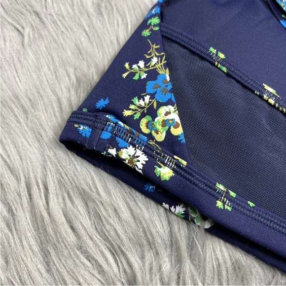 Offline By Aerie Navy Floral Wire Free Medium Support Sports Bra Size M - Picture 7 of 9